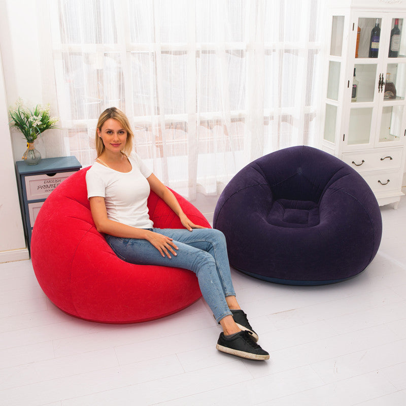 Flocking Inflatable Lazy Football Sofa Small Apartment Home Single Sofa Special Leisure And Entertainment