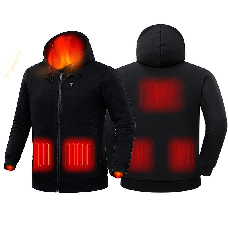 Heating Sweatshirt Heating Coat Hoodie Charging Treasure Charging Heating Sweatshirt Electric Heating Coat