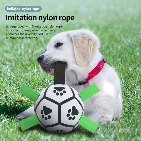 Interactive Dog Football Toy Soccer Ball Inflated Training Toy For Dogs Outdoor Border Collie Balls For Large Dogs Pet Supplies