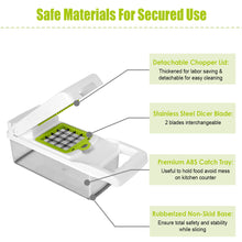 1Set 12 In 1 Vegetable Chopper With Container Kitchen Food Slicer Dicer Grater Peeler Egg Separator Hand Protector For Onion Salad Potato