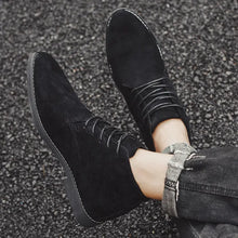 2024 Spring And Autumn Martins Boots New All-match High-top Shoes Outdoor Workwear Boots Thick-soled Boots Men's Height-increasing Ankle Boots