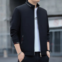 2024 Spring New Jacket Men's Young And Middle-aged Business Casual Plus Size Commuter Jacket Men's Jacket Printed