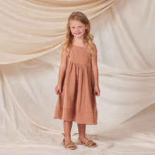 2024 Summer New Double Layer Zou Cloth Cut Flower Strap Dress Girl's Lively Cute Lace-up Sleeveless Dress For Women