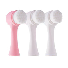 3D Double-sided Face Wash Brush Soft Hair Silicone Household Manual