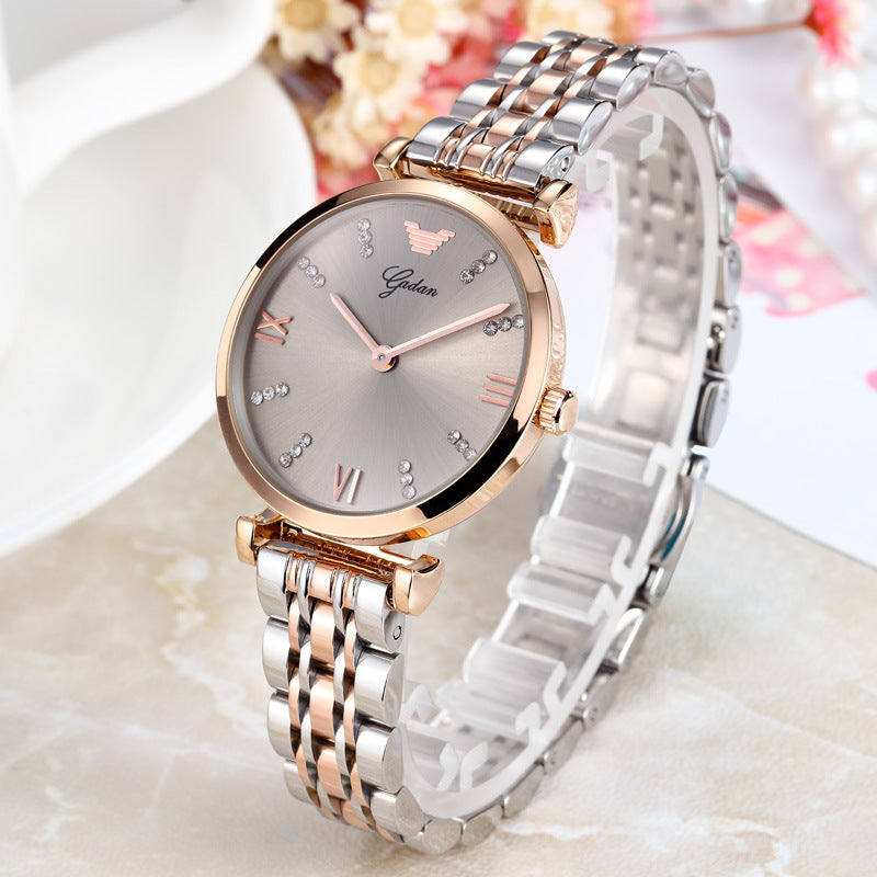 Stainless Steel Strap Waterproof Quartz Watch Female Watch