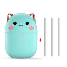 Cute Cat USB Air Humidifier – Ultra-Silent Aromatherapy Diffuser with LED Mist for Home, Office & Car