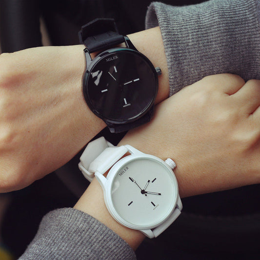 Fashionable couple personality modern watch