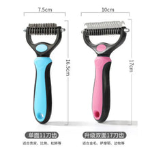 Amazon's Best-selling Pet Double-sided Knotting Comb Artifact Dog Cat Knotting Knife Rake Comb Grooming Comb Supplies
