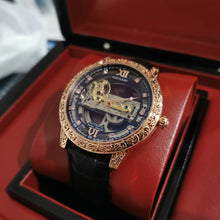 Augustus Fully Automatic Mechanical Watch Business Casual Waterproof Men's Watch Luminous Leather Hollow