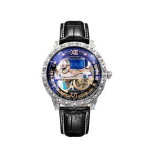 Augustus Fully Automatic Mechanical Watch Business Casual Waterproof Men's Watch Luminous Leather Hollow