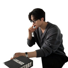 Autumn And Winter New Korean-style Fashionable Loose INS Dopamine Sweater V-neck Design All-match Sweater