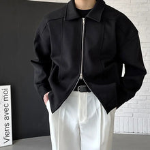 Autumn And Winter New Men's All-match Woolen Short Coat Korean Lapel Loose Top Casual High-grade Jacket