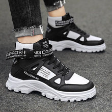 Autumn New Casual Fashion Martin Boots Men's Retro Ins Sports Trendy Shoes Thick-soled Heightened Boots Men
