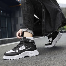 Autumn New Casual Fashion Martin Boots Men's Retro Ins Sports Trendy Shoes Thick-soled Heightened Boots Men