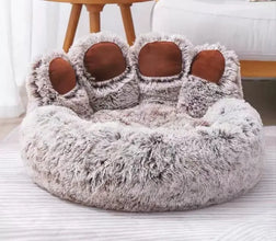 Bear Paw Cat Paw Kennel Dog Mat Autumn And Winter Cat Nest Double Silk Plush Comfortable Warm