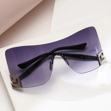 European And American Large-frame One-piece Sunglasses All-match Sunglasses