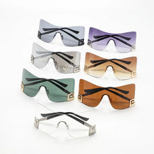 European And American Large-frame One-piece Sunglasses All-match Sunglasses