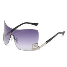 European And American Large-frame One-piece Sunglasses All-match Sunglasses