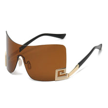 European And American Large-frame One-piece Sunglasses All-match Sunglasses