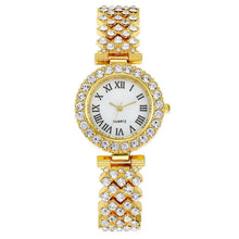 Fashion Roman Pattern Diamond Women's Watch Women's Watch Quartz Watch Bracelet Women's Watch