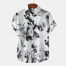 Fashion Trend Casual Printed Men's Casual Shirt