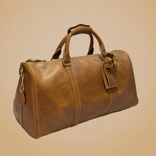 Genuine Leather Portable Travel Bag Casual Fitness Boarting Bag Men's High-end Business Travel Shoulder Crossbody Luggage Bag