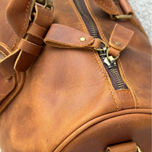 Genuine Leather Portable Travel Bag Casual Fitness Boarting Bag Men's High-end Business Travel Shoulder Crossbody Luggage Bag