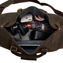 Genuine Leather Portable Travel Bag Casual Fitness Boarting Bag Men's High-end Business Travel Shoulder Crossbody Luggage Bag