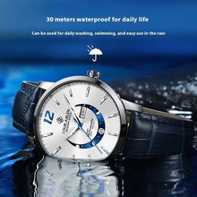 Genuine Leather Quartz Watch | Luminous Luxury Men's Watch My Store