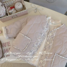 Girls' 2024 Autumn And Winter Thickened Western Style Cute Cotton-padded Jacket Korean Style Fashion Cotton-padded Jacket For Women