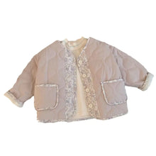 Girls' 2024 Autumn And Winter Thickened Western Style Cute Cotton-padded Jacket Korean Style Fashion Cotton-padded Jacket For Women