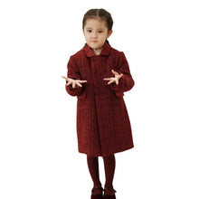 Girls' Vintage Coat British Children's New Style Chanel Coat Winter Cotton Coat