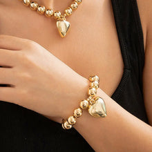 High-quality Stainless Steel Solid Bead Necklace Light Luxury Ins Women's Vacuum Electroplating