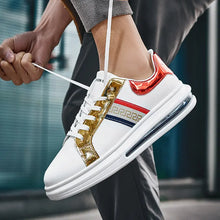 Large Size Outdoor Sports White Shoes Spring And Autumn New Breathable Student Sneakers Men's Lace-up Casual Shoes