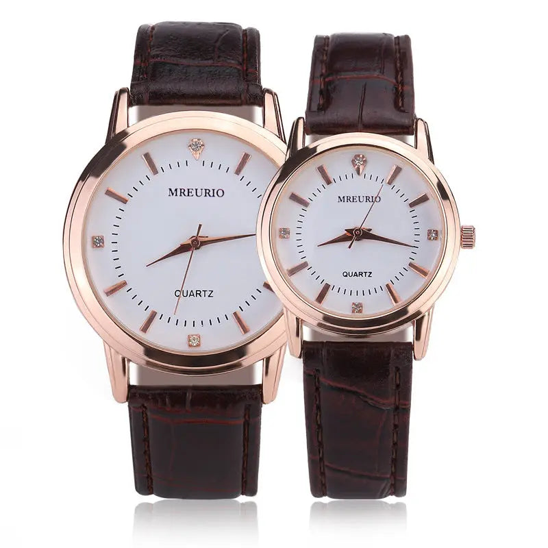 Live Explosive Couple Watch Quartz Watch Belt Ladies Men's Watch Women's Men's Casual Factory Direct Wholesale