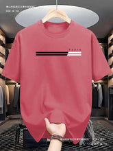 Men's Casual Summer T-shirt, Paris Letter Print, Polyester K