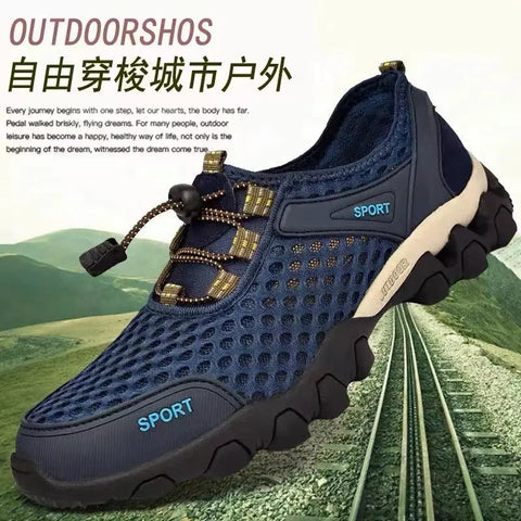 Men&amp;amp;amp;#039;s Shoes Summer Trendy Shoes Outdoor Breathable Wading Shoes Non-slip Soft-soled Hiking Shoes