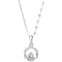 Mobius Ring Necklace S999 Foot Silver Light Luxury Niche Collarbone Chain Sterling Silver Necklace For Girlfriend Valentine's Day Gift