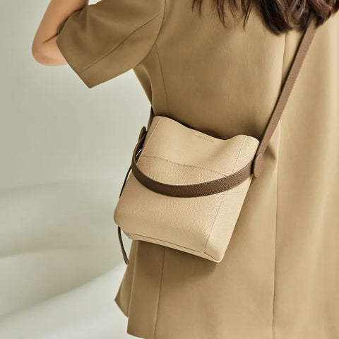 Nalandu Bag 2023 New High-end Handbag Bucket Bag Women's Crossbody Bag 2022 Genuine Leather Women's Bag Shoulder Bag