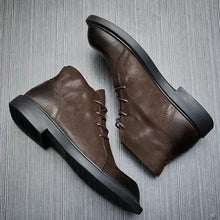 New Autumn And Winter Martin Boots Men's Handmade Casual Chelsea Boots Men's Genuine Leather Mid-top Leather Boots Versatile British Style