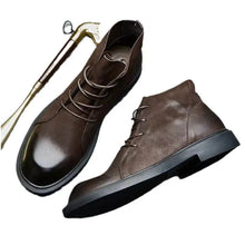 New Autumn And Winter Martin Boots Men's Handmade Casual Chelsea Boots Men's Genuine Leather Mid-top Leather Boots Versatile British Style