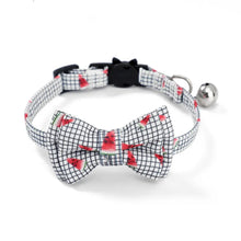 New Pet Collar, Cat Face Safety Buckle, Cat Bell Collar, Cat Bow Tie Collar