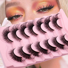 New Product 7 Pairs Of Fox False Eyelashes Natural One Piece High Imitation Mink Hair Thick Fox Eye Grafted  Eyelashes
