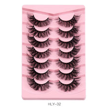 New Product 7 Pairs Of Fox False Eyelashes Natural One Piece High Imitation Mink Hair Thick Fox Eye Grafted  Eyelashes