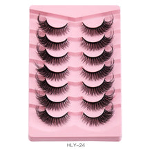 New Product 7 Pairs Of Fox False Eyelashes Natural One Piece High Imitation Mink Hair Thick Fox Eye Grafted  Eyelashes