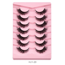 New Product 7 Pairs Of Fox False Eyelashes Natural One Piece High Imitation Mink Hair Thick Fox Eye Grafted  Eyelashes