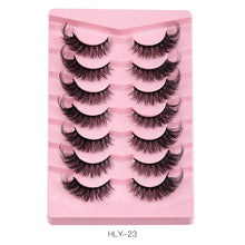 New Product 7 Pairs Of Fox False Eyelashes Natural One Piece High Imitation Mink Hair Thick Fox Eye Grafted  Eyelashes
