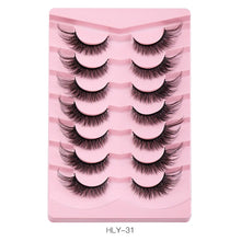 New Product 7 Pairs Of Fox False Eyelashes Natural One Piece High Imitation Mink Hair Thick Fox Eye Grafted  Eyelashes