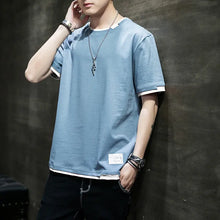 New Summer Pure Cotton T-shirt Short-sleeved T-shirt Men's Top Clothes