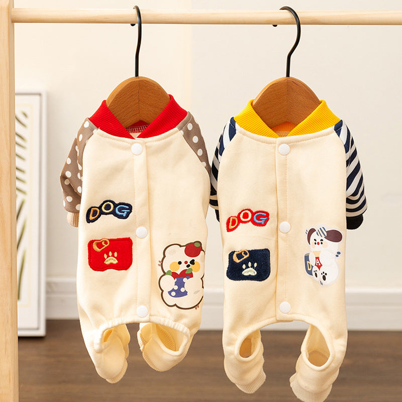 Autumn And Winter Korean Style Dog Clothes